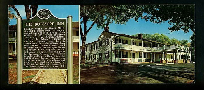 Botsford Inn - Old Postcard (newer photo)